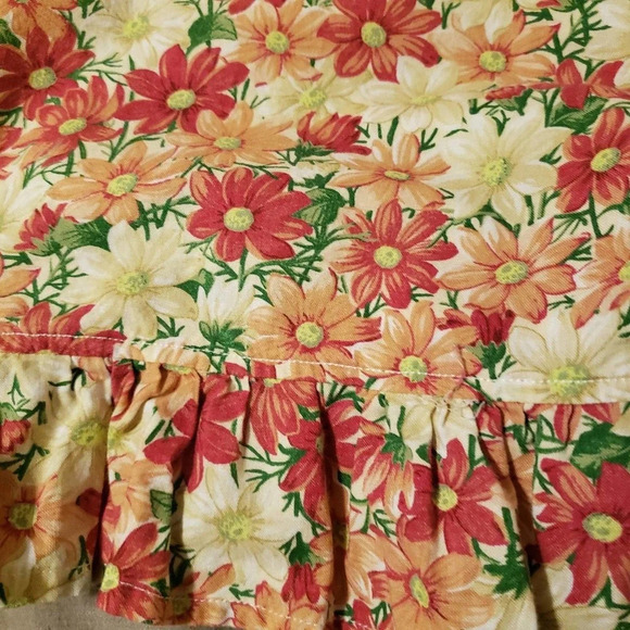 Christmas Floral Body Pillow Pillowcases | Vintage Holiday Fabric - Picture 3 of 3